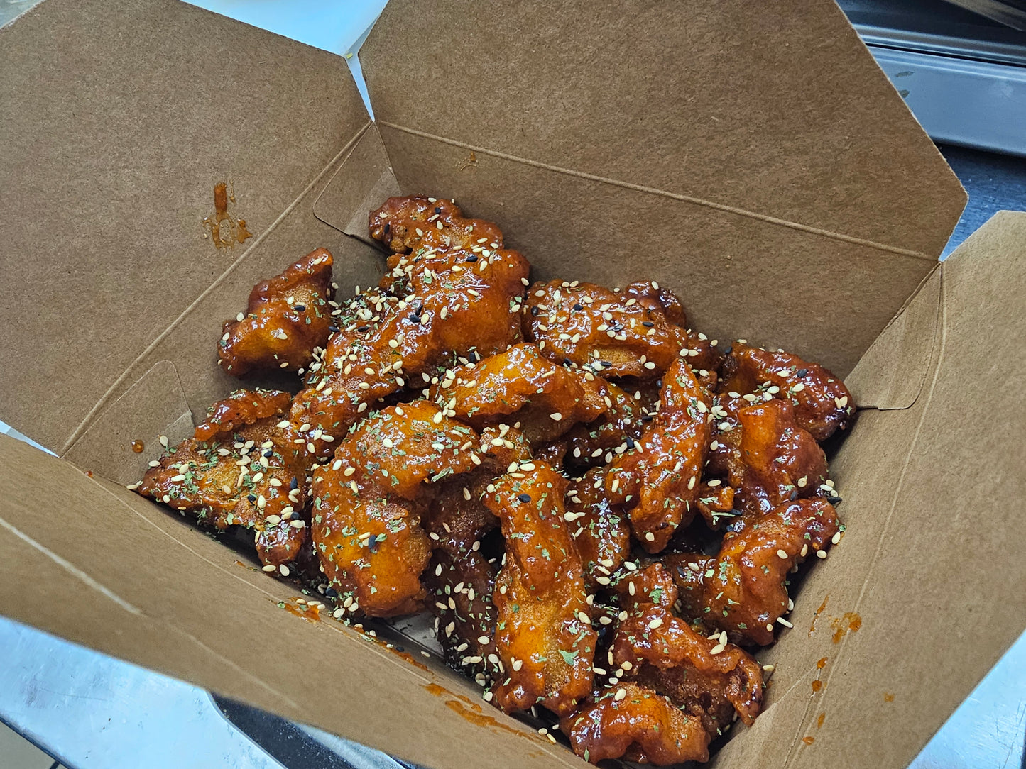 Sweet Crispy Fried Korean Chicken (Dakgangjeong)