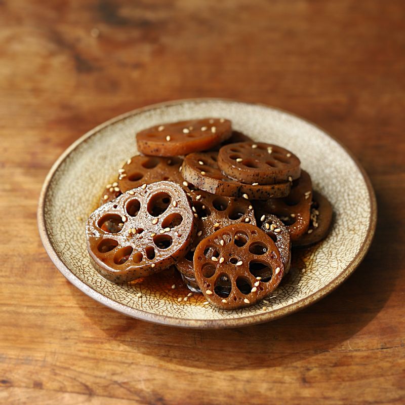 Braised lotus roots